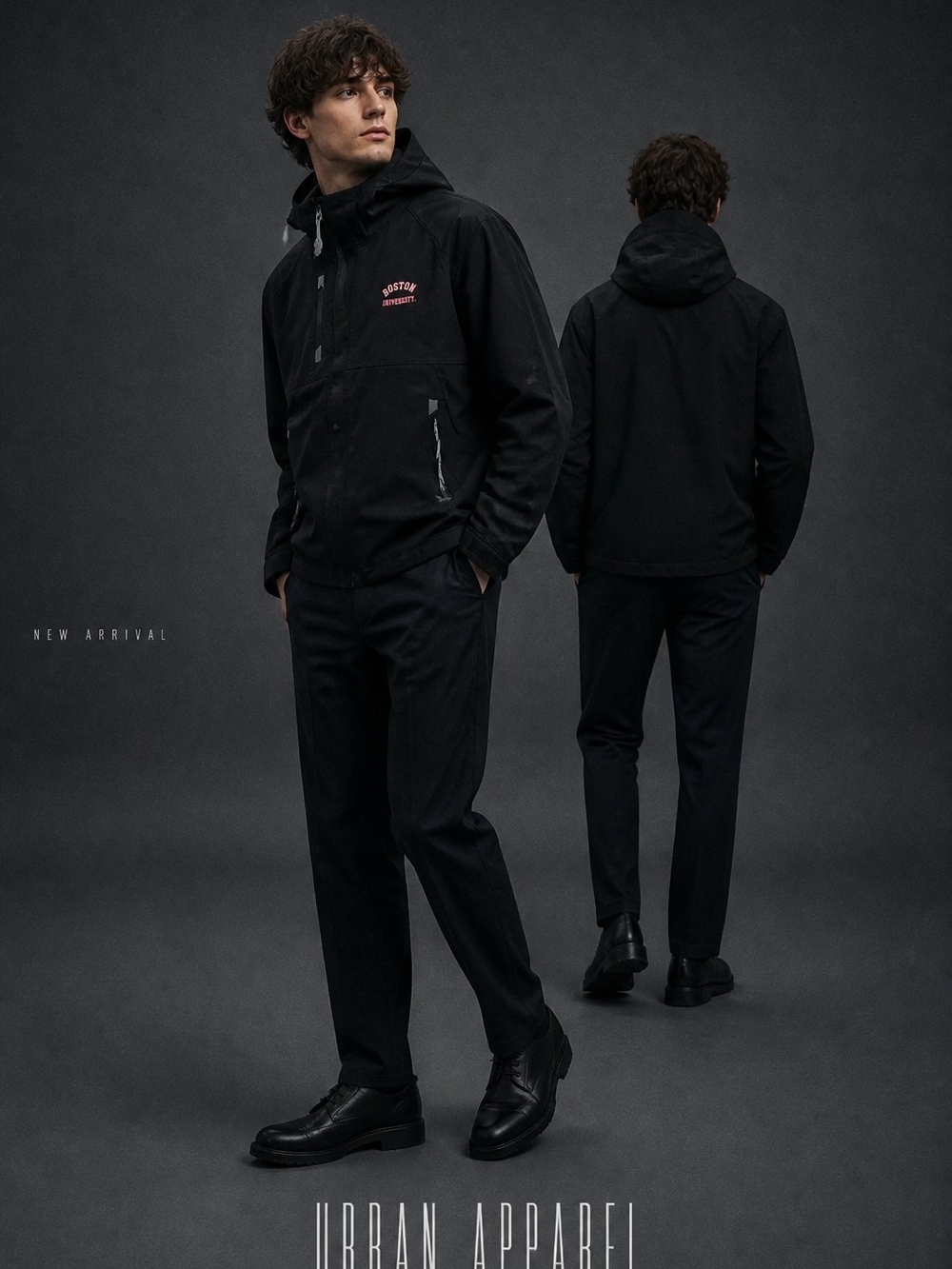 Under Armour Men’s BU Black Hooded Lined Windbreaker Jacket